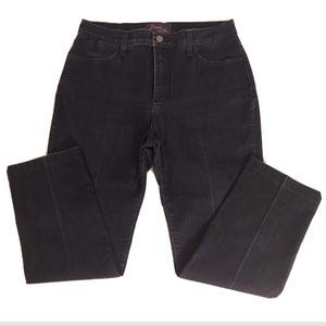 NYDJ Not Your Daughter's SZ 8 Petite Jeans Dark Wash Lift Tuck Straight